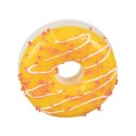 Clayre & Eef Decorazione Donut Ø 8x3 cm Giallo Plastica