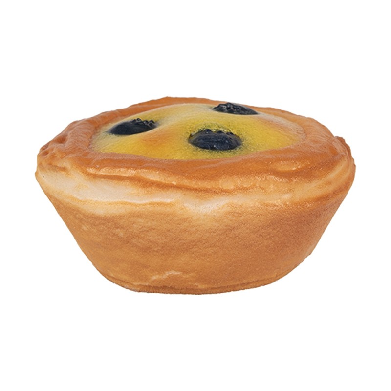 Clayre & Eef Decoration Cookie Ø 8x4 cm Brown Yellow Plastic