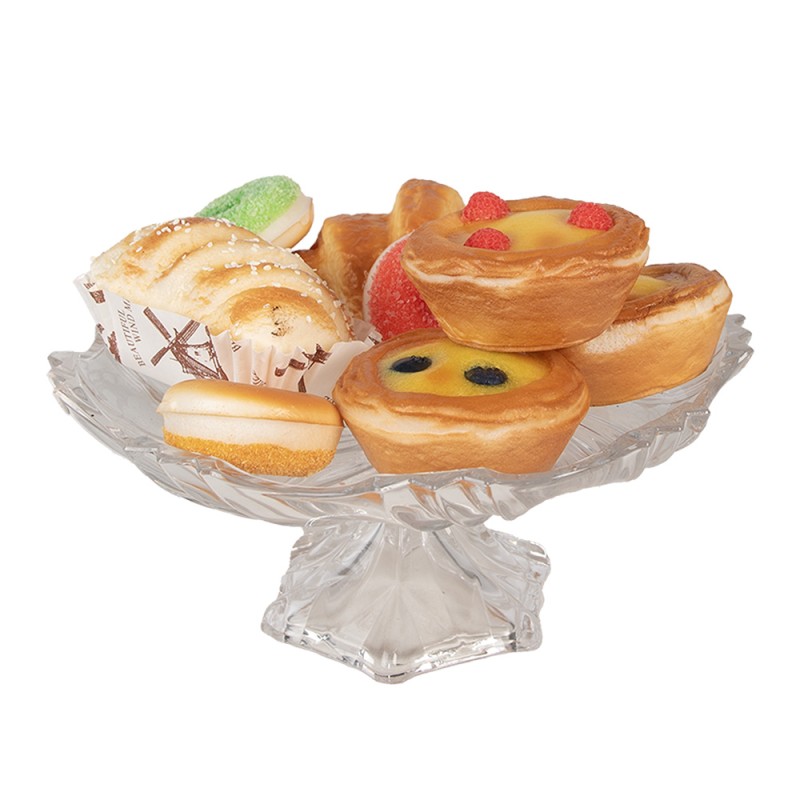 Clayre & Eef Decoration Cookie Ø 8x4 cm Brown Yellow Plastic