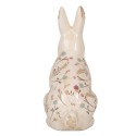 Clayre & Eef Dekorationsfigur Kaninchen 16x12x28 cm Beige Keramik Blumen