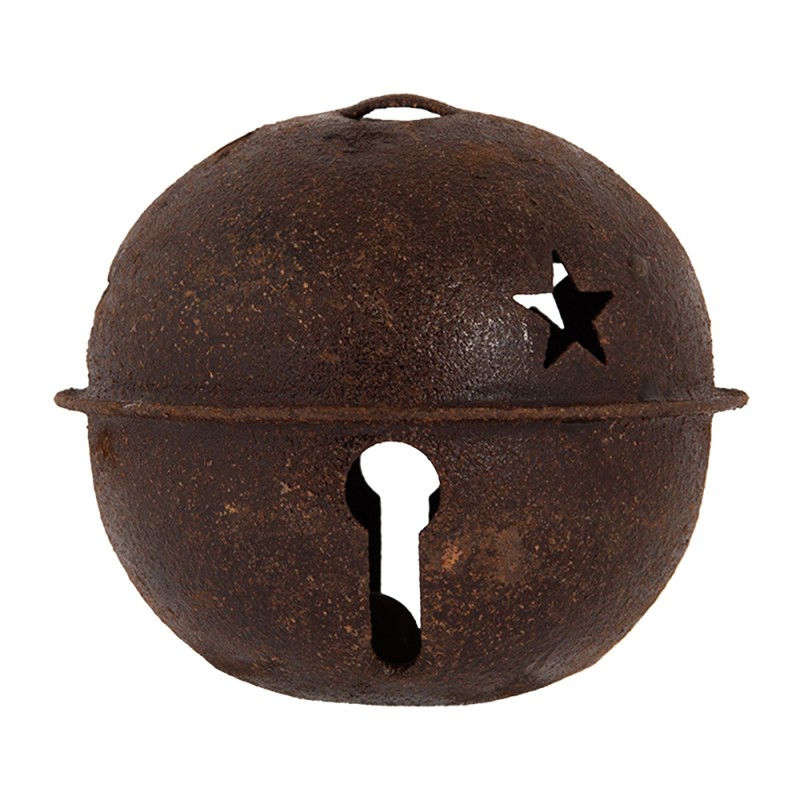 Clayre & Eef Ornement de Noël Sonnettes Ø 5x4 cm Marron Métal