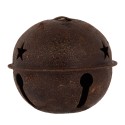 Clayre & Eef Ornement de Noël Sonnettes Ø 5x4 cm Marron Métal