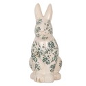 Clayre & Eef Decoratie Beeld Konijn 16x12x28 cm Beige Keramiek