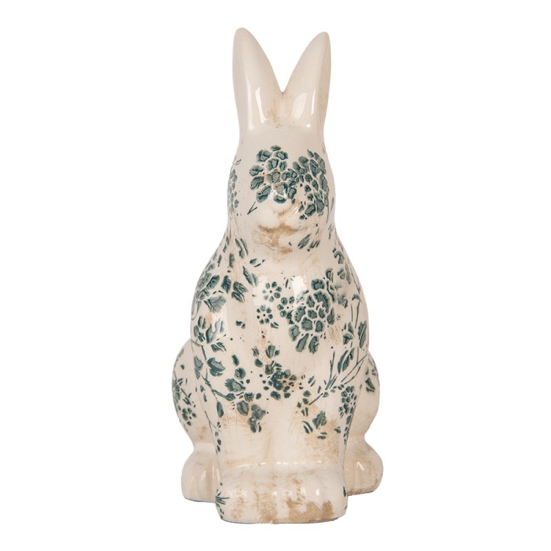 Clayre & Eef Dekorationsfigur Kaninchen 13x10x21 cm Beige Keramik
