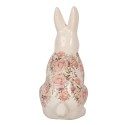 Clayre & Eef Dekorationsfigur Kaninchen 16x12x28 cm Beige Keramik