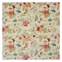 Clayre & Eef Napkins Paper Set of 20 33x33 cm Beige Flowers