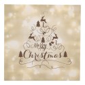 Clayre & Eef Napkins Paper Set of 20 33x33 cm Beige Christmas