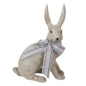 Clayre & Eef Statuetta Coniglio 20x11x28 cm Beige Verde Poliresina