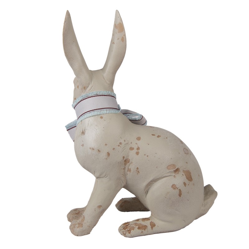 Clayre & Eef Figur Kaninchen 20x11x28 cm Beige Grün Polyresin