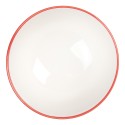 Clayre & Eef Schale 125 ml Weiß Rot Keramik