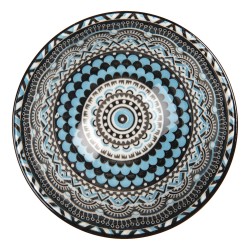 Clayre & Eef Bowl 125 ml White Black Ceramic