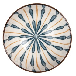 Clayre & Eef Bol 200 ml Blanc Bleu Céramique