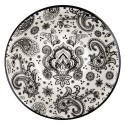 Clayre & Eef Bowl 350 ml White Black Ceramic