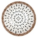 Clayre & Eef Bol 350 ml Blanc Marron Céramique
