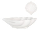 Clayre & Eef Schale Muschel 16x15x4 cm Weiß Keramik