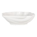 Clayre & Eef Schale Muschel 16x15x4 cm Weiß Keramik