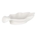 Clayre & Eef Schale Muschel 23x22x6 cm Weiß Keramik