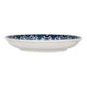Clayre & Eef Assiette de petit déjeuner Ø 21x3 cm Blanc Bleu Céramique