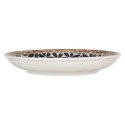 Clayre & Eef Piatto per la colazione Ø 21x3 cm Bianco Nero Ceramica