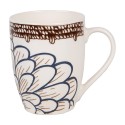 Clayre & Eef Mug 300 ml Blanc Marron Céramique