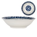 Clayre & Eef Bol Ø 21x5 cm Blanc Bleu Céramique