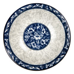 Clayre & Eef Bol Ø 21x5 cm Blanc Bleu Céramique