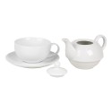 Clayre & Eef Tea for One 350 ml Bianco Ceramica