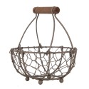 Clayre & Eef Opbergmand Ø 14x7/17 cm Bruin Metaal