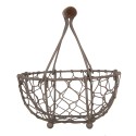 Clayre & Eef Opbergmand Ø 14x7/17 cm Bruin Metaal
