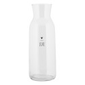 Clayre & Eef Karaffe 1000 ml Transparant Glas Love