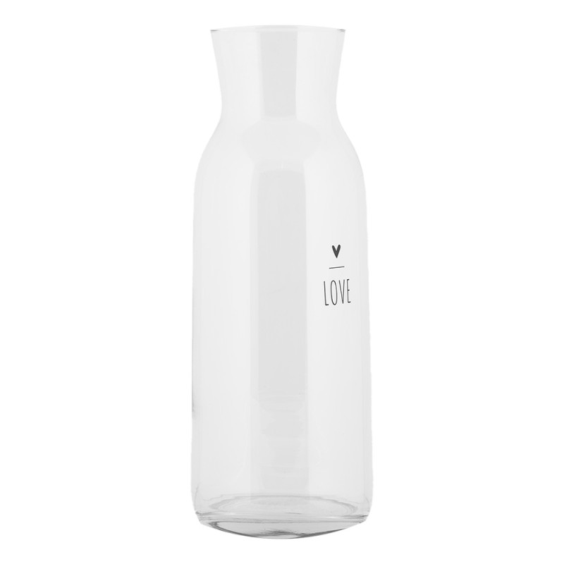 Clayre & Eef Karaffe 1000 ml Transparant Glas Love