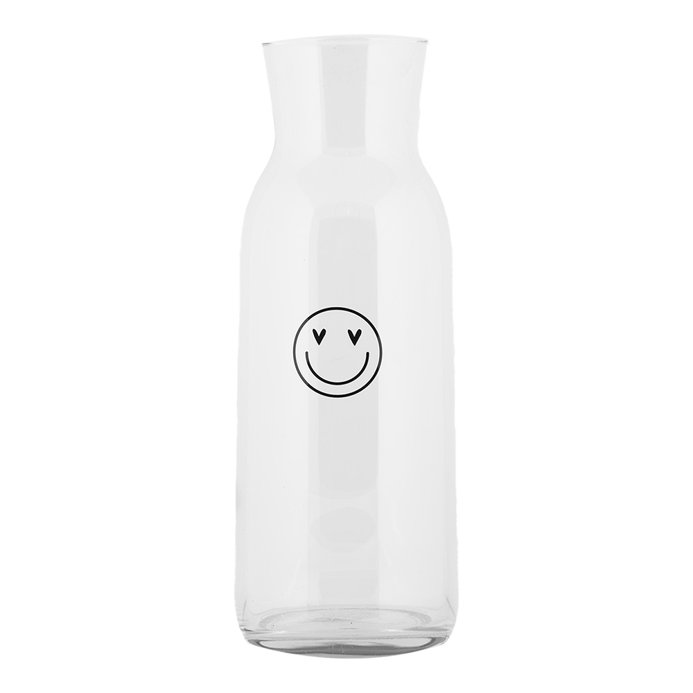 Clayre&Eef Karaf 1000 ml Transparant Glas smile afbeelding