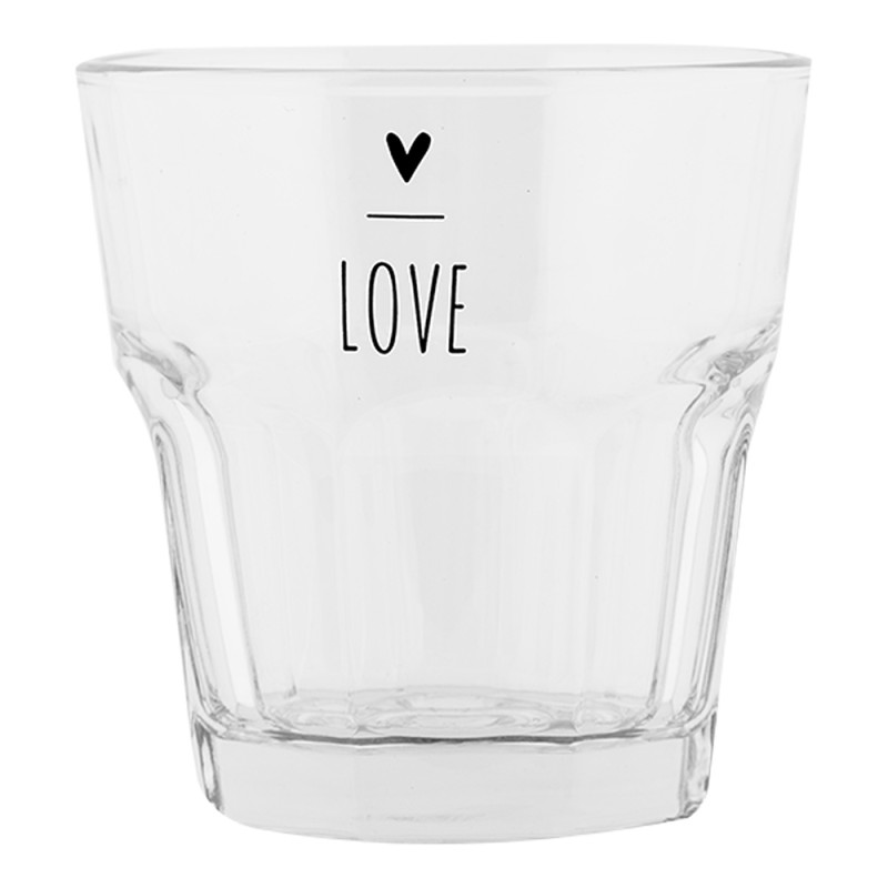 Clayre & Eef Water Glass 200 ml Transparent Glass Love