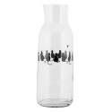 Clayre & Eef Karaf 1000 ml Transparant Glas Katten