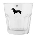 Clayre & Eef Verre d'eau 200 ml Transparent Verre Teckel