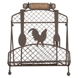 Clayre & Eef Kockbuchständer 23x21x31 cm Braun Metall