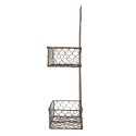 Clayre & Eef Basket Rack 20x12x45 cm Brown Metal