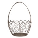 Clayre & Eef Opbergmand Set van 3 Ø 28/  Ø 23 / Ø 18 cm Bruin Metaal