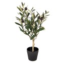 Clayre & Eef Künstlicher Olivenbaum 50 cm Grün Kunststoff