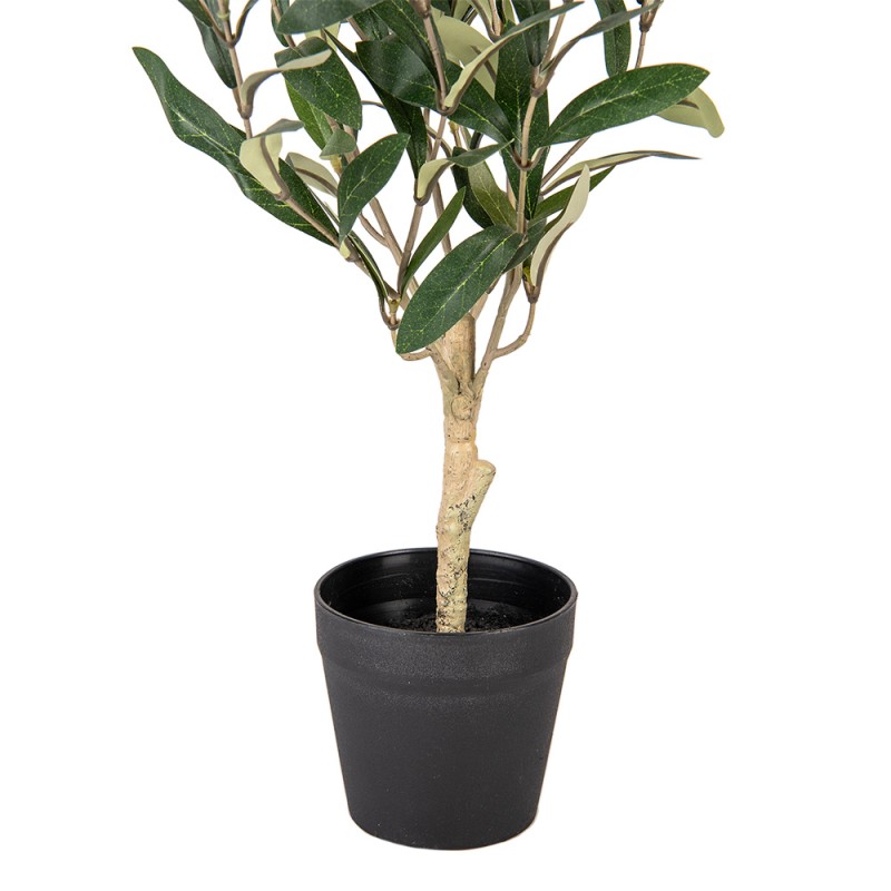 Clayre & Eef Künstlicher Olivenbaum 50 cm Grün Kunststoff