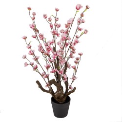 Clayre & Eef Fleur de cerisier artificielle 70 cm Rose Plastique