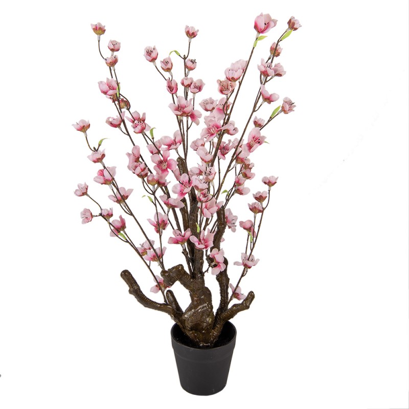 Clayre & Eef Fleur de cerisier artificielle 70 cm Rose Plastique