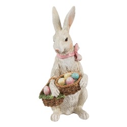 Clayre & Eef Decorative Figurine Rabbit 15 cm Beige Plastic
