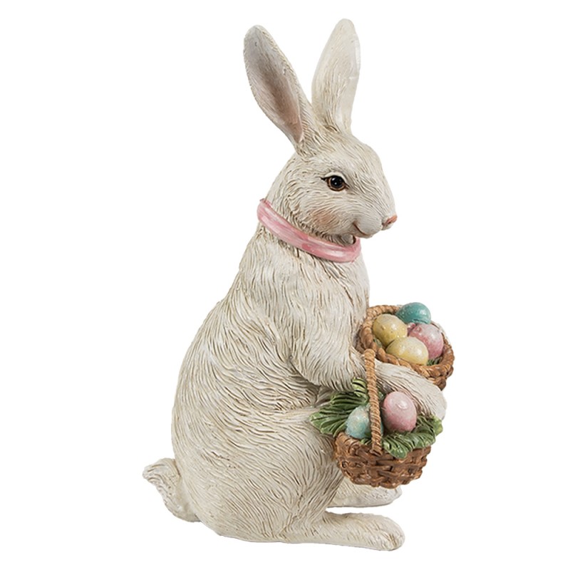 Clayre & Eef Decorative Figurine Rabbit 15 cm Beige Plastic