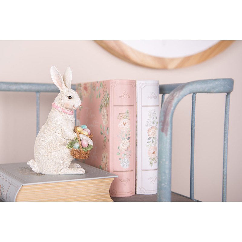 Clayre & Eef Decorative Figurine Rabbit 15 cm Beige Plastic