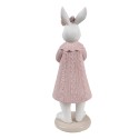 Clayre & Eef Decorative Figurine Rabbit 23 cm White Pink Plastic