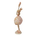 Clayre & Eef Figurine décorative Lapin 27 cm Beige Plastique