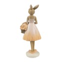 Clayre & Eef Figurine décorative Lapin 21 cm Beige Plastique