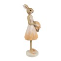 Clayre & Eef Figurine décorative Lapin 21 cm Beige Plastique