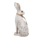 Clayre & Eef Dekorationsfigur Kaninchen 14x10x26 cm Grau Kunststoff